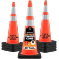 Xpose Safety 36 Inch Orange Traffic Cones Heavy Duty 15lb by XposeSafety
