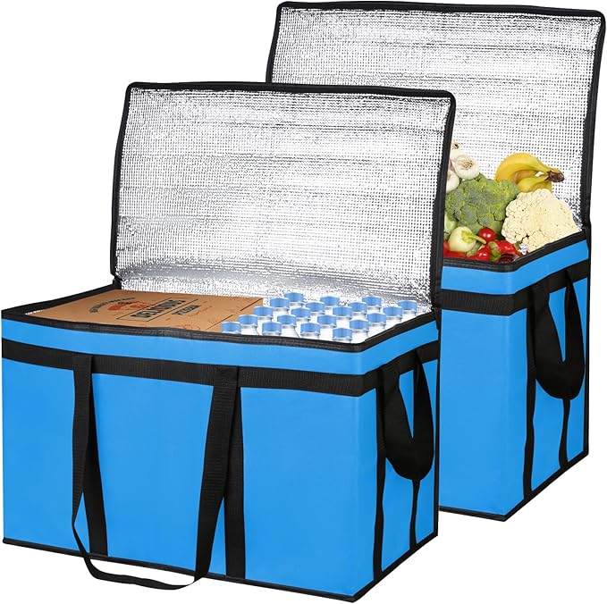 Bodaon Large 2-Pack Insulated Food Delivery Bag, XXXL Bags, Rideshare Delivery by Bodaon