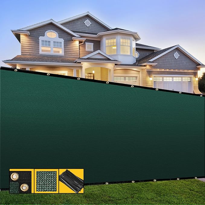 Customized 4' x 198' Green Fence Privacy Screen, by SHADESPEARE