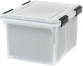 IRIS USA File Box WeatherPro File Organizer Plastic File Box by IRISUSA