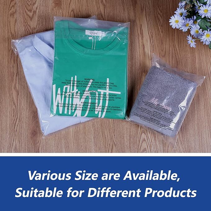 iMailer - 200 Count - 9" x 12" Clear Plastic Poly Bags - Image 6