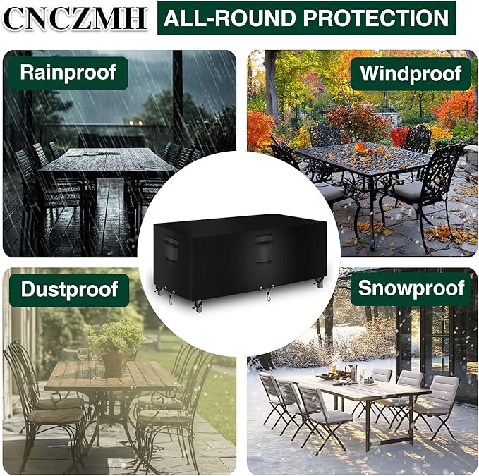 Heavy Duty Patio Furniture Covers Waterproof, 600D Outdoor Furniture Cover - Image 6