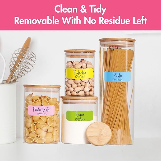 620 PCS Removable Labels, 14 Colors Self-adhesive Stickers Water/Oil/Tear - Image 5