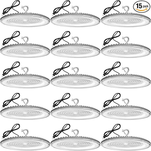 15 Pack 250W UFO Led High Bay Light, 5000K Daylight Commercial Bay Lighting by XYCN