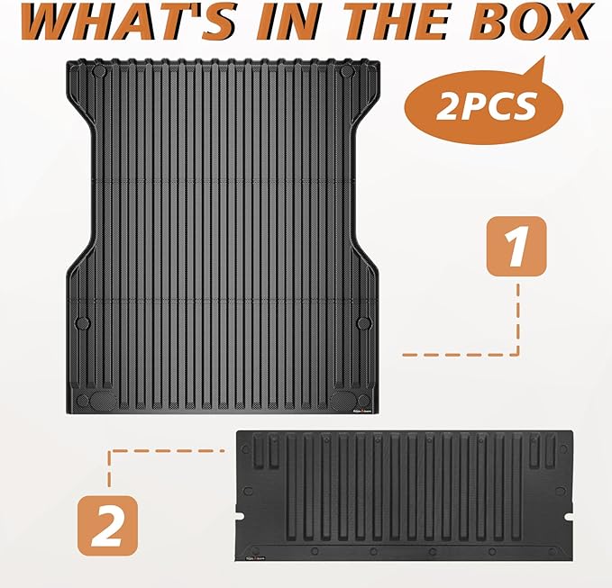 TripleAliners for Tacoma 2024 2025 | Truck Bed Mat & Tailgate Mat | All Weather - Image 8