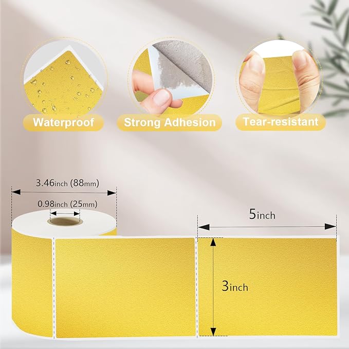 3 X 5 Inch Printable Waterproof Rectangle Color Coding Labels, 300 Per Roll - Image 3