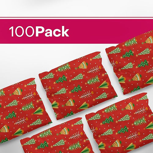10x13 Poly Mailers – Christmas Tree – Waterproof, Tear-Resistant Shipping Bags - Image 2