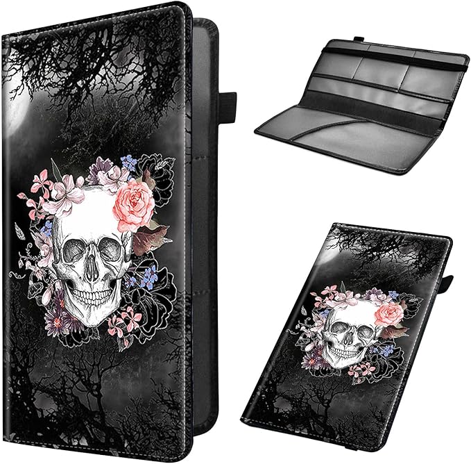 Car Registration and Insurance Holder, Leather Car Glove Box Organizer by Unknown