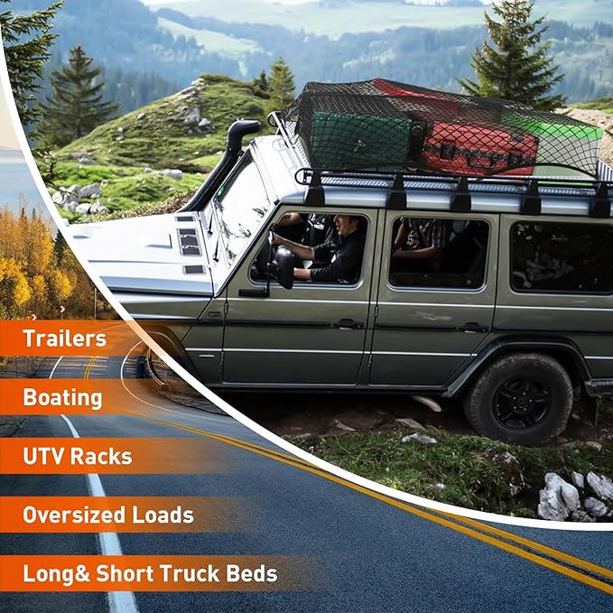 Heavy Duty Cargo Net for Pickup Truck Bed - Image 8
