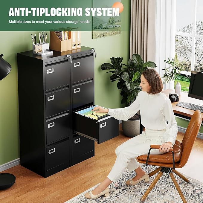Letaya 4 Drawer File Cabinet - Image 6