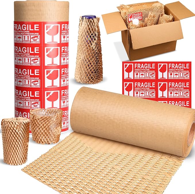 Honeycomb Packing Paper 16" x 400', Bubble Cushioning Wrap - Image 8
