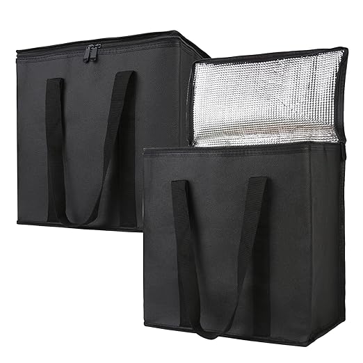 Bodaon 2-Pack Insulated Reusable Grocery Shopping Bags, Picnic Cooler Bag by Bodaon