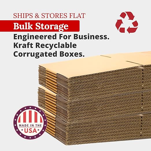 Box USA Moving Boxes Medium 15"L x 2"W x 2"H, Shipping and Storage 15x2x2 1522 - Image 3