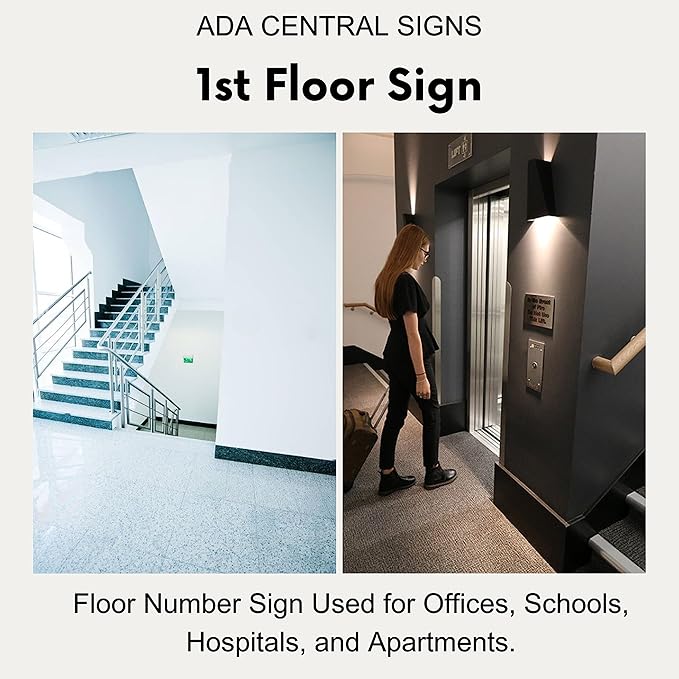 6" X4" 1st Floor Sign - Image 6