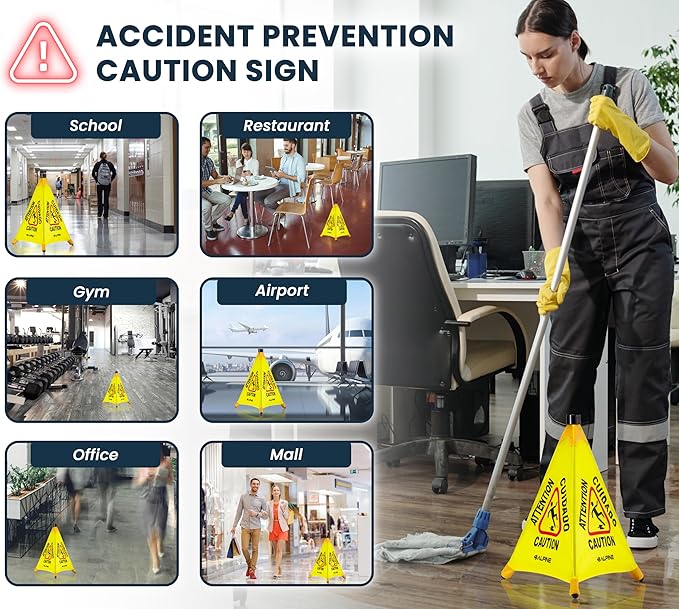 Alpine Caution Wet Floor Sign 6 Pack - Image 7