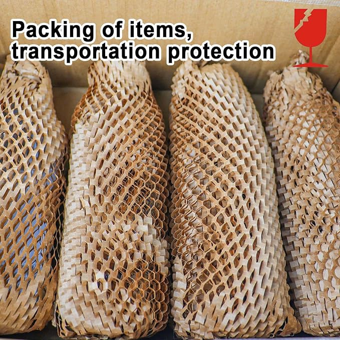 BOMEI PACK Honeycomb Packing Paper Wrap 12"x 328' Recycled Bubble Cushioning - Image 6