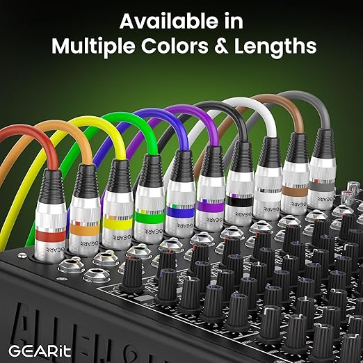 GEARit XLR Male to Female Microphone Cable 3-Pin Balanced Shielded Mixer - Image 9
