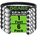 GEARit XLR Male to Female Microphone Cable 3-Pin Balanced Shielded Mixer by GEARit