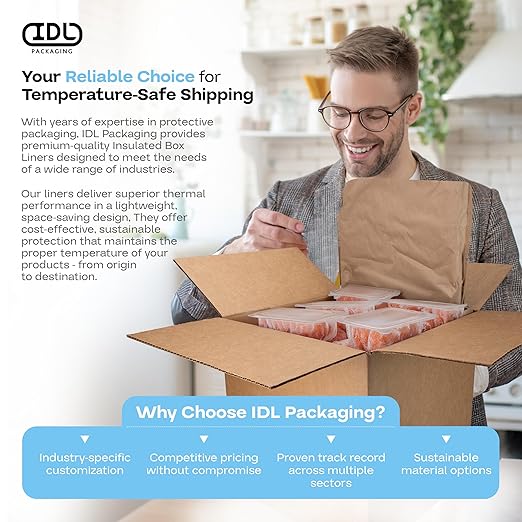 Insulated Thermal Shipping Box 14" x 14" x 14", Absorb Condensation – Ideal - Image 7