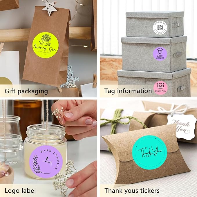 3 X 3 Inch Round Thermal Labels Circle Color Coding Labels Printable Waterproof - Image 6