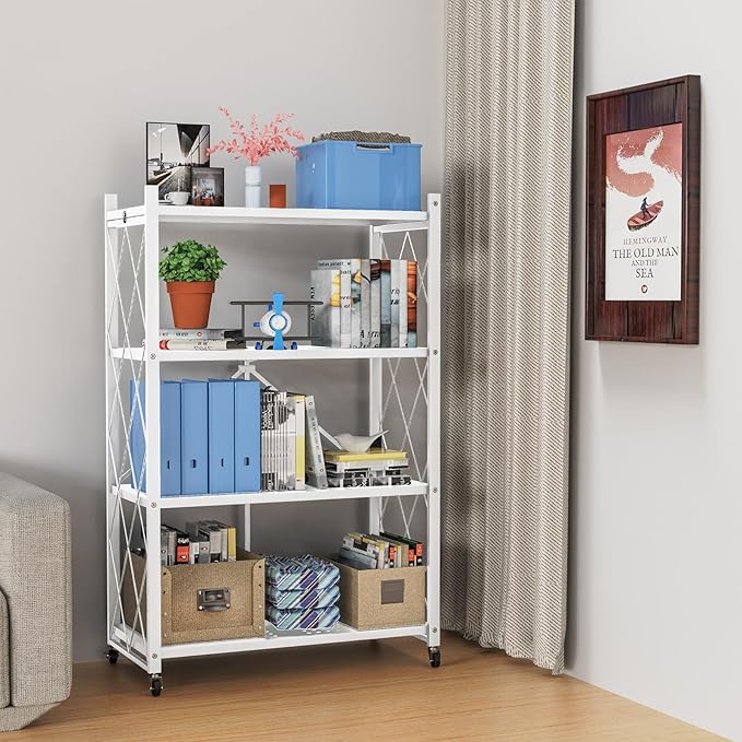 Lifetime Home 4-Tier Foldable Storage Shelf - Image 2