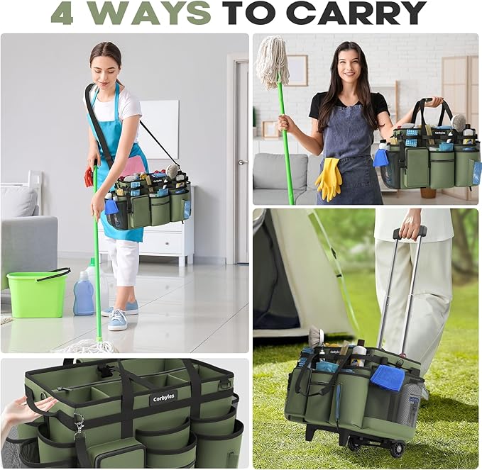 Rolling Cleaning Caddy Bag - Image 4
