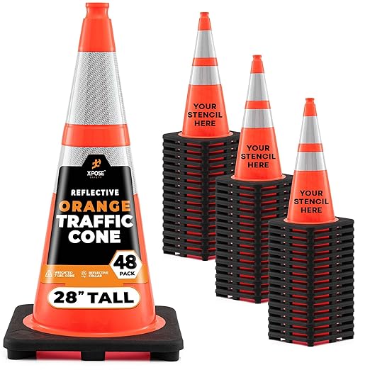 Xpose Safety 28" Orange Traffic Cones by XposeSafety