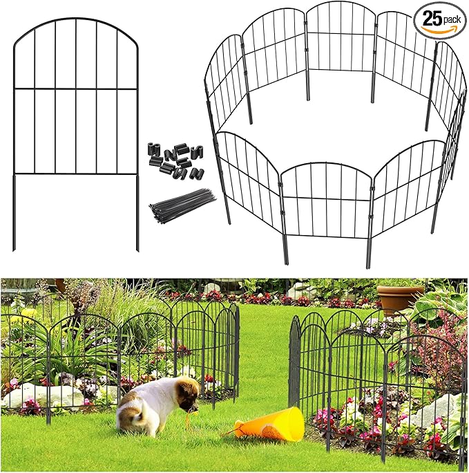 Goovilla Garden Fence, Total 27ft x 24in Garden Fencing Animal Barrier by Goovilla