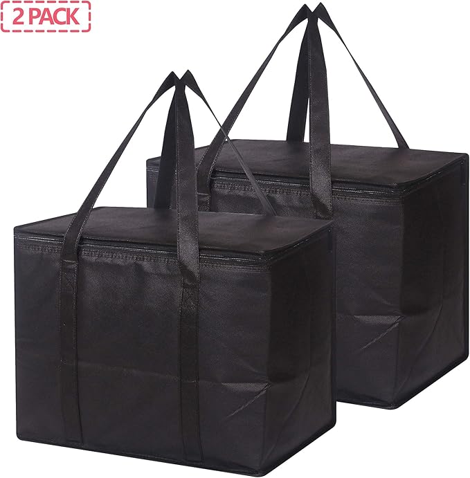Set of 2 Large Insulated Reusable Grocery Bags - Image 3