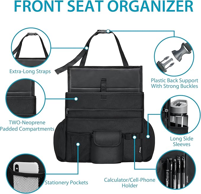 Elantrip Car Front Seat Organizer, Back Seat Storage - Image 3