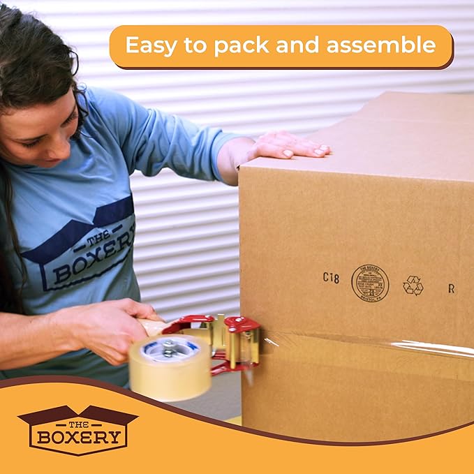 The Boxery 18"x12"x8" Brown/Kraft Corrugated Cardboard Shipping Boxes 25-Pack | - Image 6