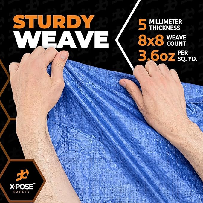 Better Blue Poly Tarp 8' x 15' - Image 5