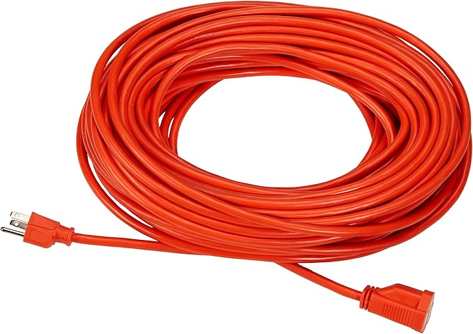 Amazon Basics 100 foot 3-Prong Vinyl Indoor/Outdoor Extension Cord by AmazonBasics