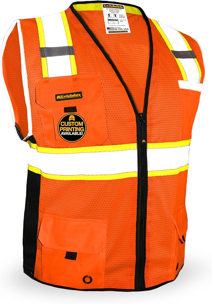 KwikSafety - Charlotte, NC - BIG KAHUNA Safety Vest Class 2 ANSI OSHA by KwikSafety