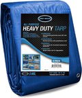 10x18 Blue Waterproof Tarp – Heavy Duty 5 MIL Thick Outdoor Tarpaulin Cover by Unknown