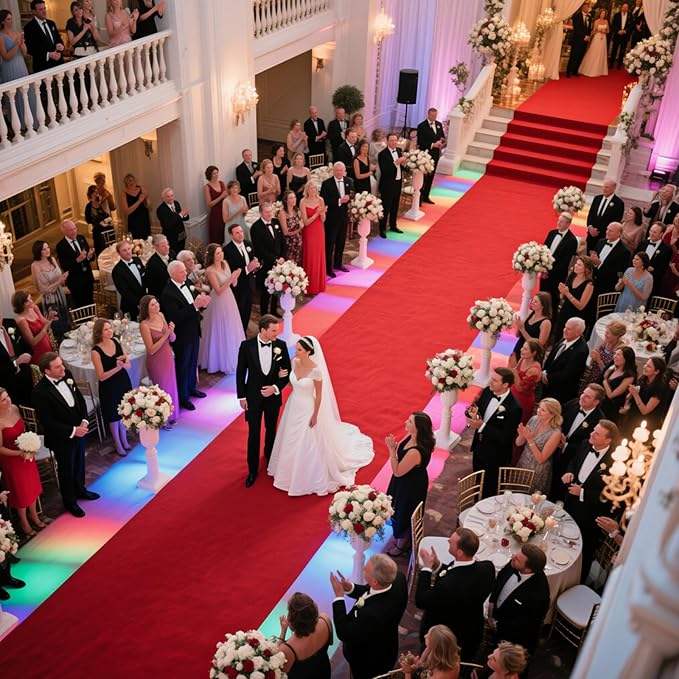 450 GSM Extra Thick Waterproof Red Carpet Runner - Image 7