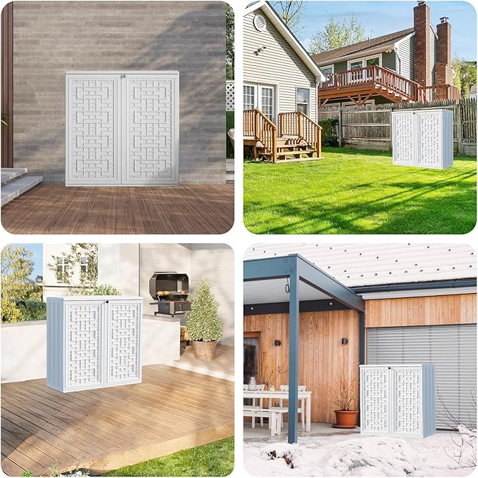 Kasla Storage Cabinet Cover, Outdoor Chest Storage Waterproof Cover, - Image 8