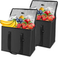 2-Pack Cold Storage Food Bag, Insulated Grocery Bags by ORILUME
