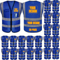 BeautyWill 10/20 Pack Custom Logo Safety Vest, Bulk High Visibility Class 2 by BeautyWill