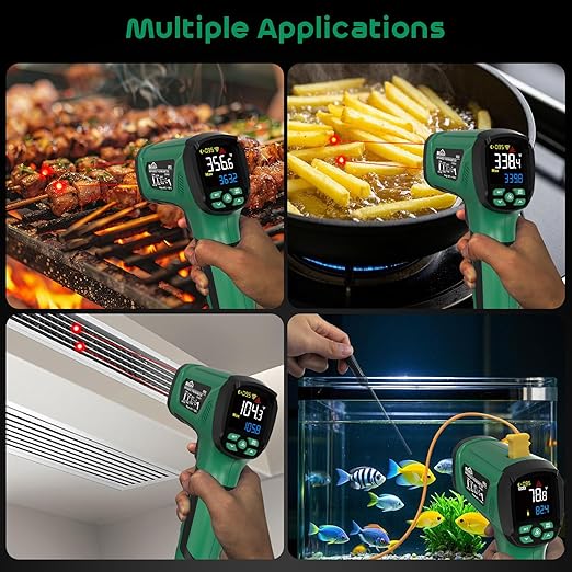 Infrared Thermometer Gun, SQECH Laser Thermometer Gun -40℉～2192℉, 50:1 - Image 7