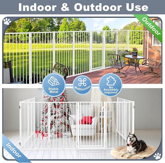 Metal Freestanding Dog Gates - Image 4