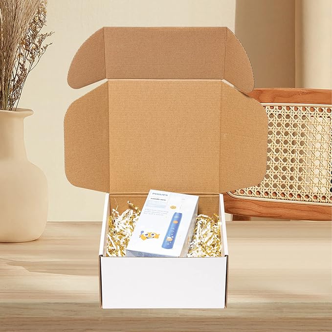 8x8x4" Shipping Boxes 25 Pack White Corrugated Cardboard Mailing Boxes - Image 5