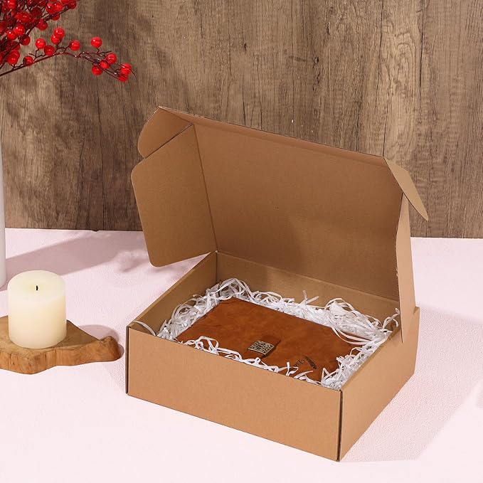 Qilery 100 Pcs Shipping Boxes Cardboard Gift Corrugated Cardboard Brown Boxes - Image 4