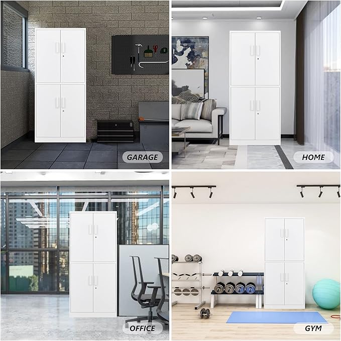STANI Metal Storage Cabinet, Locking Steel Cabinet - Image 8
