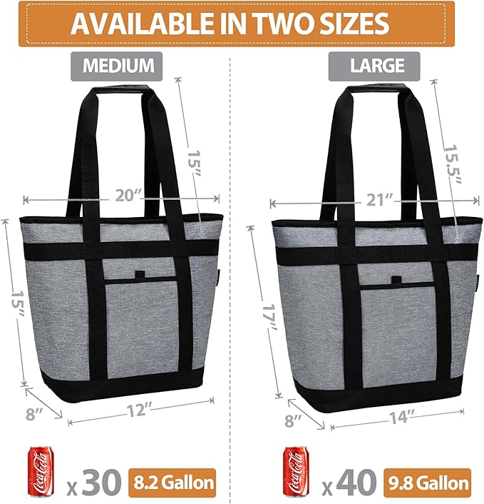 Insulated Cooler Bag, Reusable Grocery Bags - Image 4