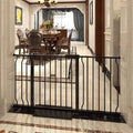 Extra Wide Baby Gate Tension Indoor Safety Gates Black Metal Large Pressure by COSENDBABYGATE