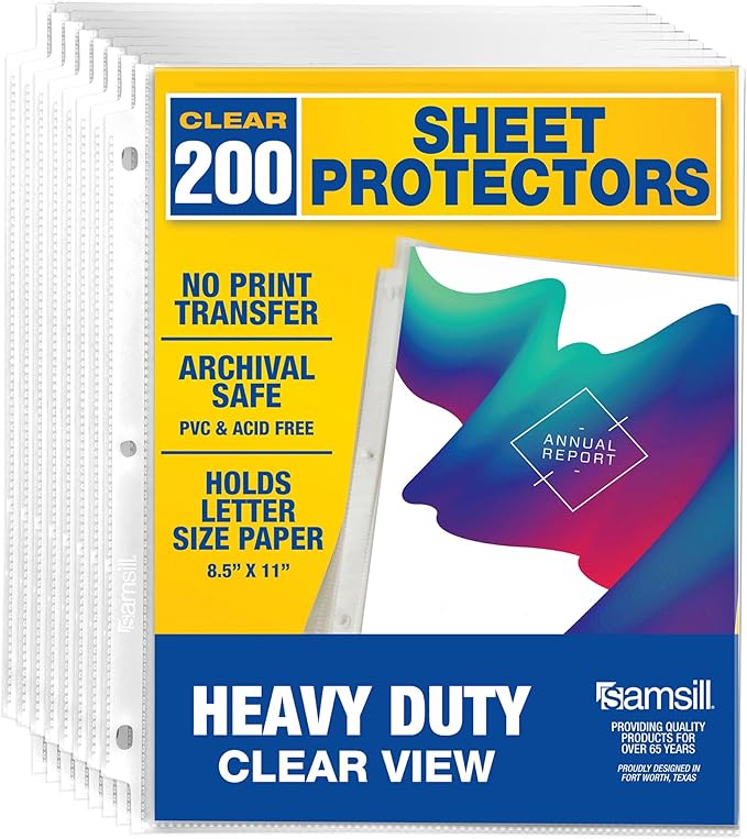 Samsill Heavy Duty Sheet Protectors by Samsill