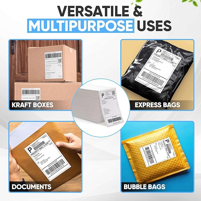 4"x6" Fanfold Direct Thermal Labels Commercial Shipping Label - Image 4