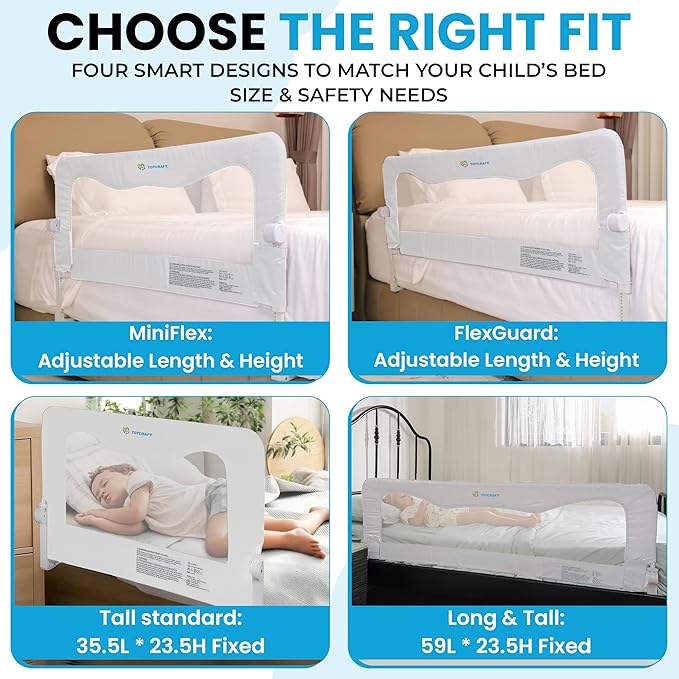 TotCraft FlexGuard Adjustable Length & Height Bed Rail - Image 4