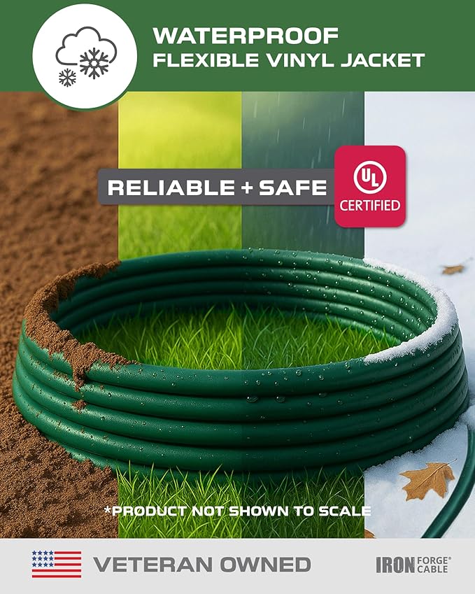 Iron Forge Cable 2 Pack Weatherproof 3 Ft Outdoor Extension Cord - Image 2